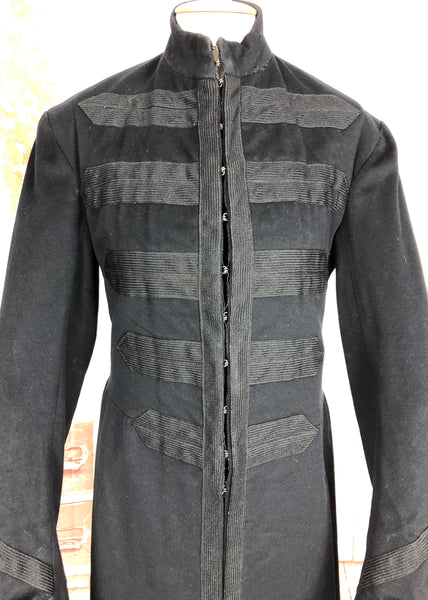 Rare Military Inspired Edwardian / 1920s Fitted Coat