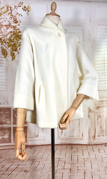 Easy To Wear Late 1940s Snow White Swing Jacket