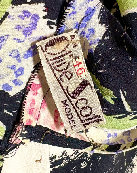 Incredible Late 1920s / Early 1930s Floral Silk Slip Dress