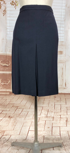 RESERVED FOR AUGGIE - Classic Navy Blue 1940s Suit With Dagger Collar