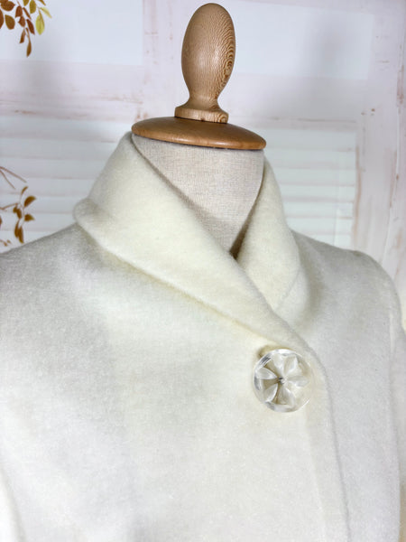 Easy To Wear Late 1940s Snow White Swing Jacket