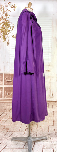 Exceptional Purple 1940s Swing Coat