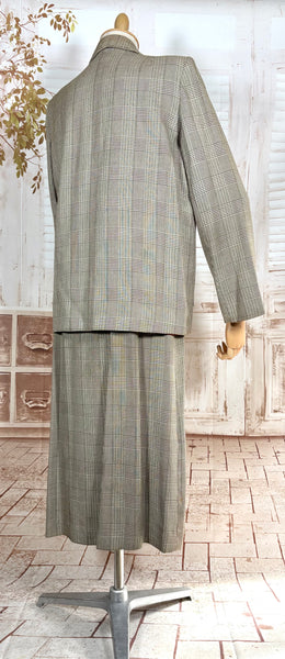 1940s Checked Swing Jacket Suit