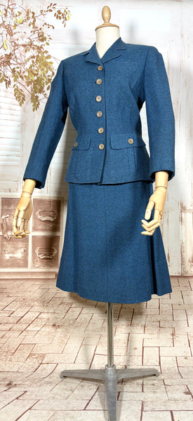 1940s Blue Wool Skirt Suit – The M.M. Cohn Co., Little Rock