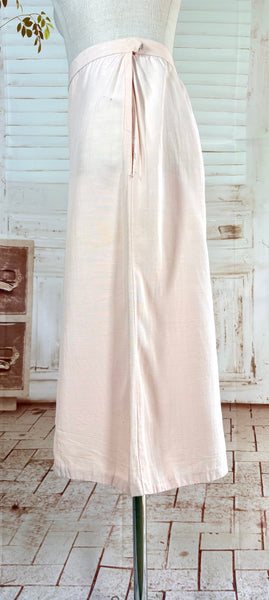 Exquisite Pale Pink Late 1930s / Early 1940s Summer Suit With Soutache Details
