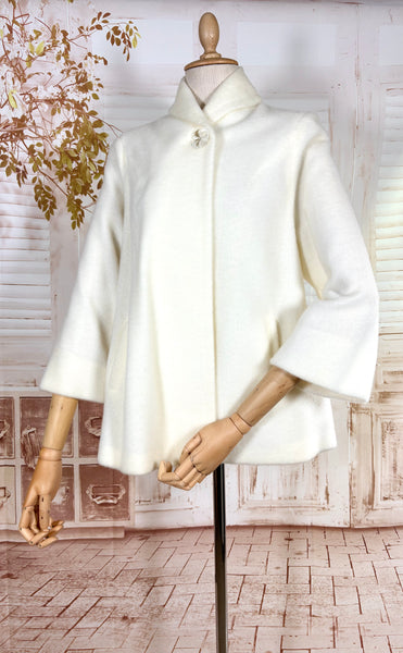 Easy To Wear Late 1940s Snow White Swing Jacket