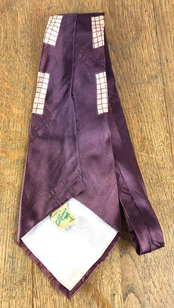 Original 1940s American Rayon Swing Tie Made In California