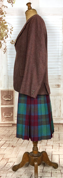 Super Rare Original 1940s Vintage Four Piece Kilt Suit In Ancient Lindsay Tartan By RW Forsyth