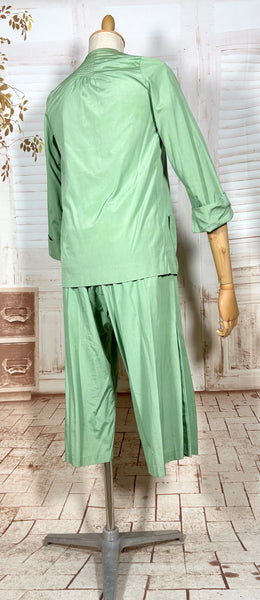 Super Rare 1920s Three Piece Beach Pyjama Set