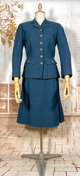 1940s Blue Wool Skirt Suit – The M.M. Cohn Co., Little Rock