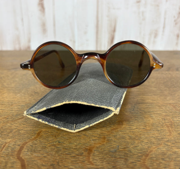 Stunning Original 1930s 30s Vintage Round Sunglasses
