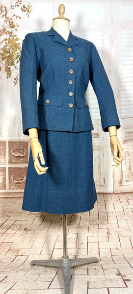 1940s Blue Wool Skirt Suit – The M.M. Cohn Co., Little Rock