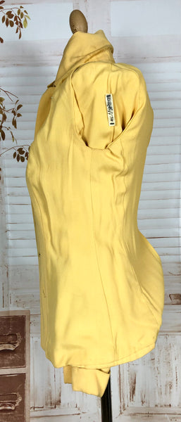 Exquisite 1940s Mustard Yellow Arrow Western Wear Blazer