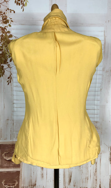 Exquisite 1940s Mustard Yellow Arrow Western Wear Blazer