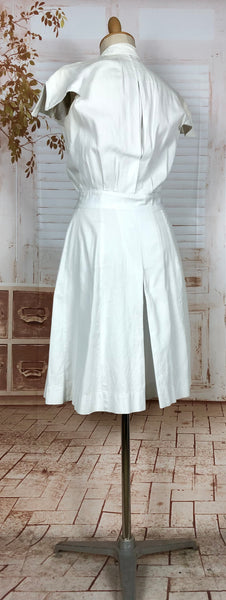 Super Rare 1940s White Tennis Sport Dress By Sportsembles