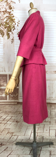 Fabulous Barbie Pink 1950s Skirt Suit By Adele California