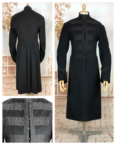 Rare Military Inspired Edwardian / 1920s Fitted Coat