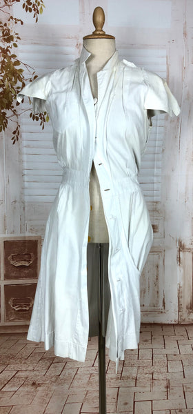 Super Rare 1940s White Tennis Sport Dress By Sportsembles