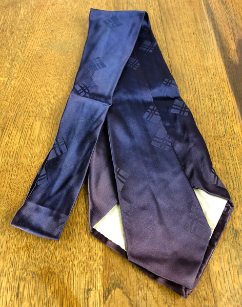 1940s Navy American Swing Tie with Red & Yellow Medallion Print – Washington Shirt Co.