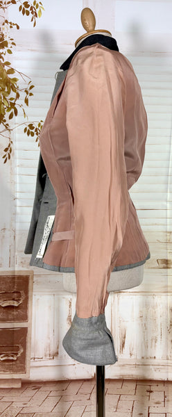 Iconic 1950s Grey Lilli Ann Blazer | Blade Runner Style