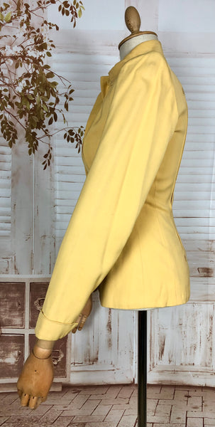Exquisite 1940s Mustard Yellow Arrow Western Wear Blazer