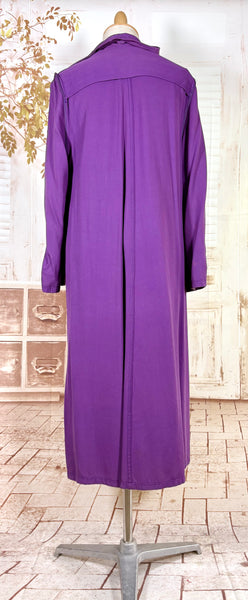 Exceptional Purple 1940s Swing Coat