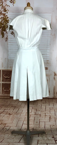 Super Rare 1940s White Tennis Sport Dress By Sportsembles