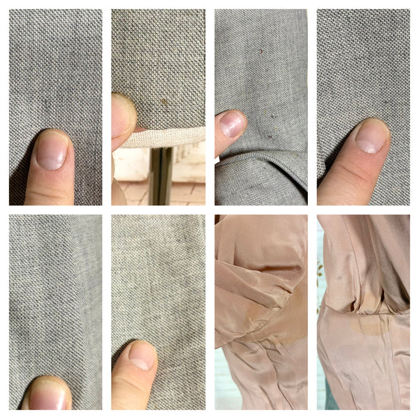 Iconic 1950s Grey Lilli Ann Blazer | Blade Runner Style