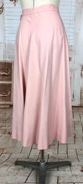 Amazing Original 1940s Vintage Blush Pink Summer Suit By Betty Rose