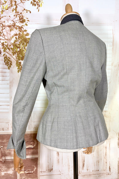 Iconic 1950s Grey Lilli Ann Blazer | Blade Runner Style