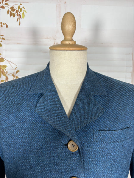 1940s Blue Wool Skirt Suit – The M.M. Cohn Co., Little Rock
