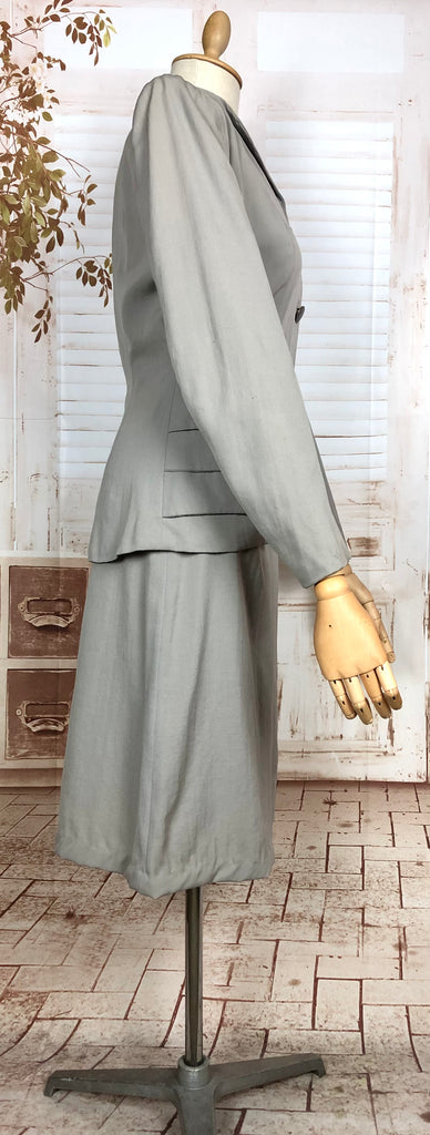 Grey peplum skirt online