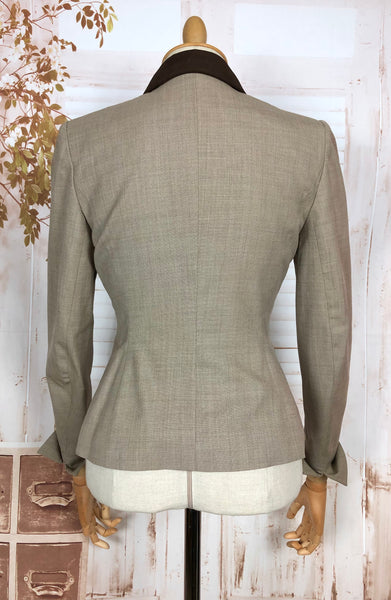Rare 1950s Striped Lilli Ann Blazer In Earth Tones - Bladerunner Style