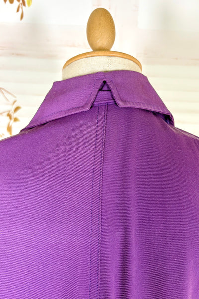Exceptional Purple 1940s Swing Coat