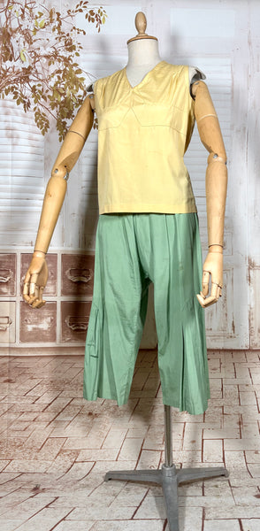 Super Rare 1920s Three Piece Beach Pyjama Set