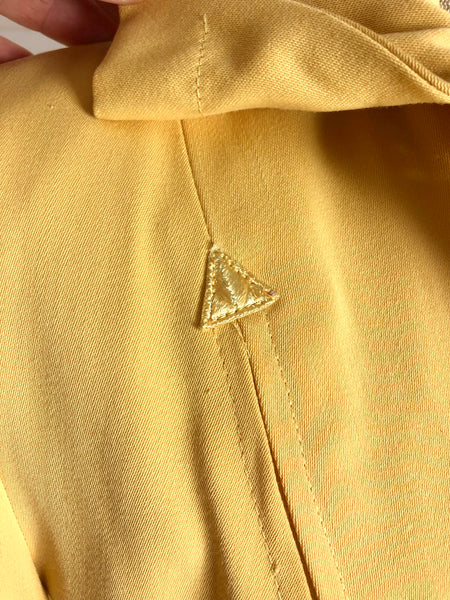 Exquisite 1940s Mustard Yellow Arrow Western Wear Blazer