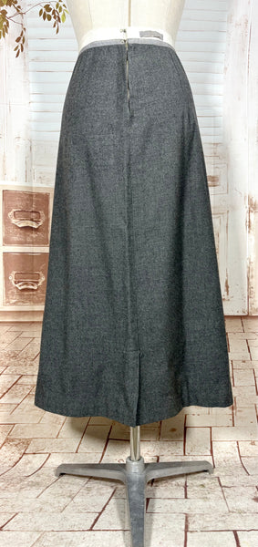 Fabulous Grey 1930s Double Breasted Skirt Suit