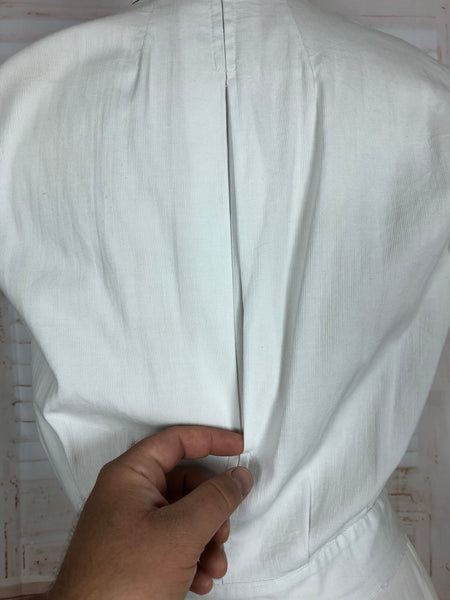 Super Rare 1940s White Tennis Sport Dress By Sportsembles