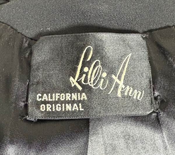 Exceptional Rare 1940s Black Label Lilli Ann Suit - Femme Fatale