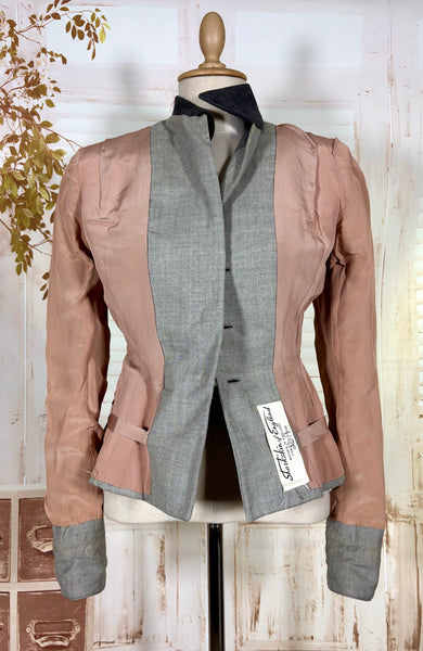 Iconic 1950s Grey Lilli Ann Blazer | Blade Runner Style