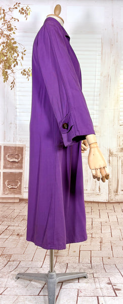 Exceptional Purple 1940s Swing Coat