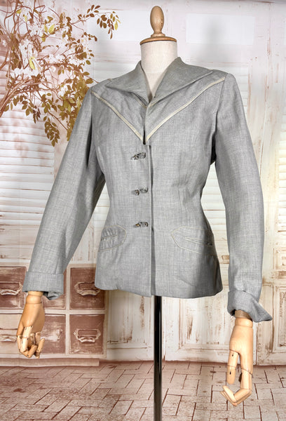 Fabulous Volup 1950s Grey Lilli Ann Blazer