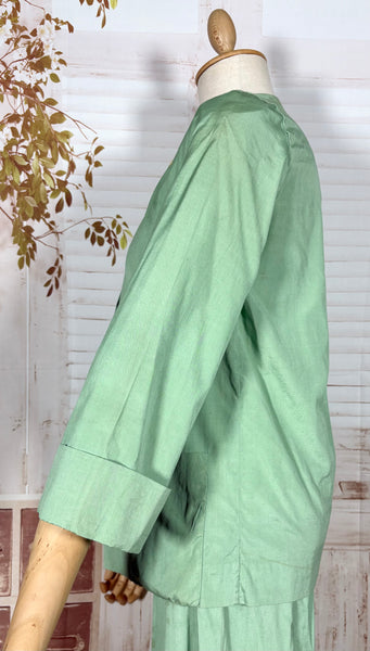 Super Rare 1920s Three Piece Beach Pyjama Set