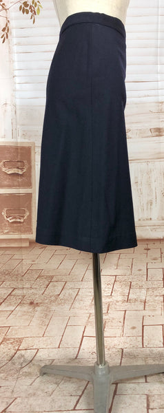 RESERVED FOR AUGGIE - Classic Navy Blue 1940s Suit With Dagger Collar