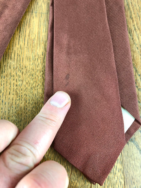 1940s/1950s Brown Rayon Swing Tie with Fishing Line & Hook Novelty Print – Brent, Montgomery Ward