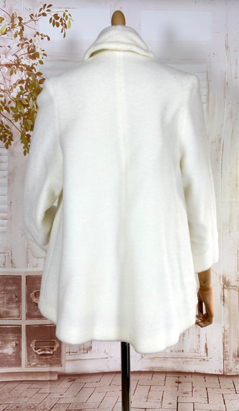 Easy To Wear Late 1940s Snow White Swing Jacket