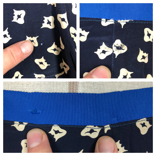 Fabulous 1940s Vintage Rayon Print Summer Suit