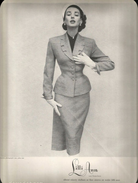 Exceptional Original 1950s Vintage Striped Lilli Ann Designer Blazer 1952