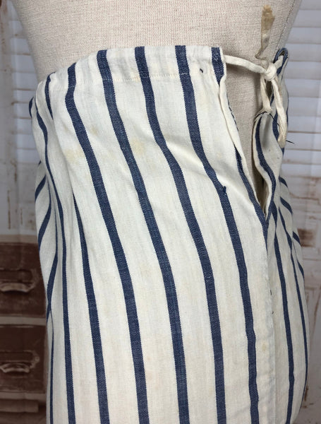 Gorgeous Original Edwardian Antique 1910s Volup Striped Underskirt