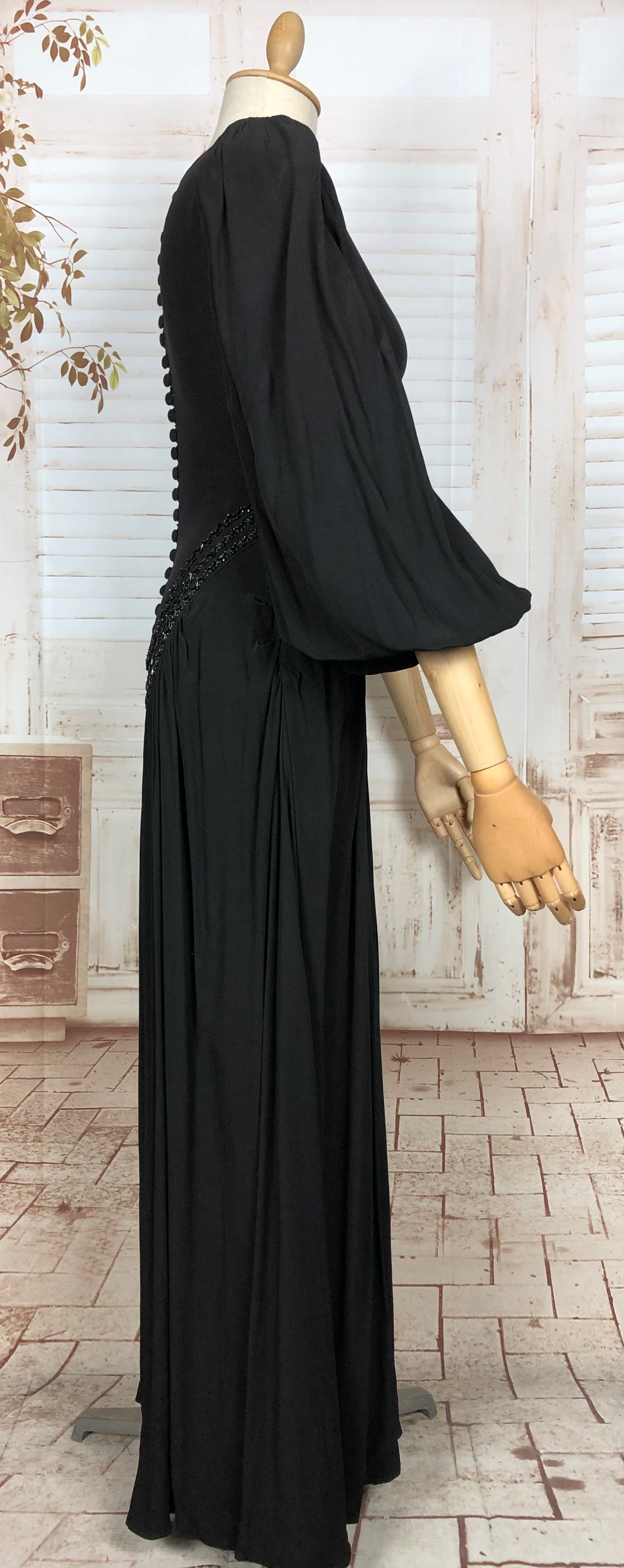 Black edwardian dress online